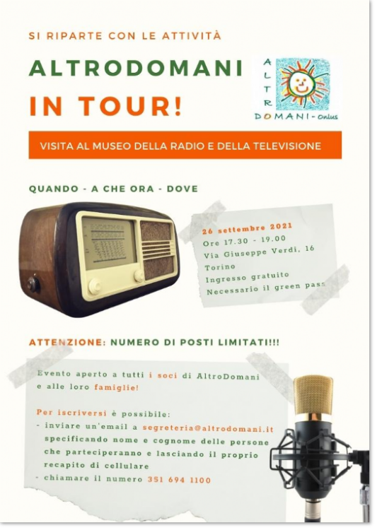 Volantino Museo della Radio e della Televisione